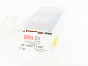 N Scale Micro-Trains MTL 20346 B&O Baltimore & Ohio 40' Boxcar #470687