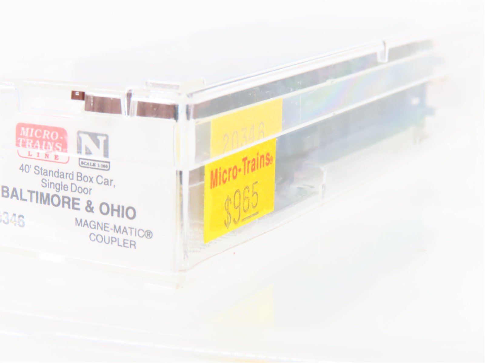 N Scale Micro-Trains MTL 20346 B&O Baltimore & Ohio 40' Boxcar #470687