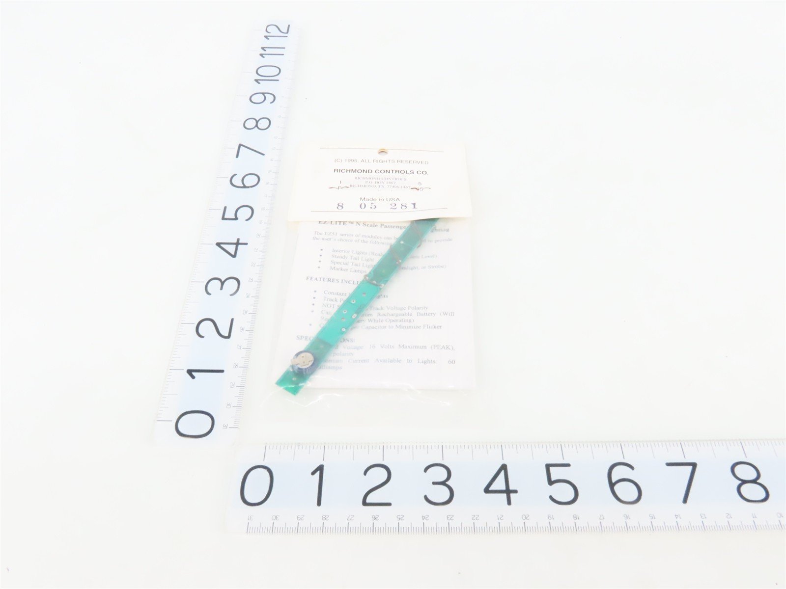 N Scale Richmond Controls EZ-Lite EZ51 Passenger Lighting Kit w/ MARS Tail Light