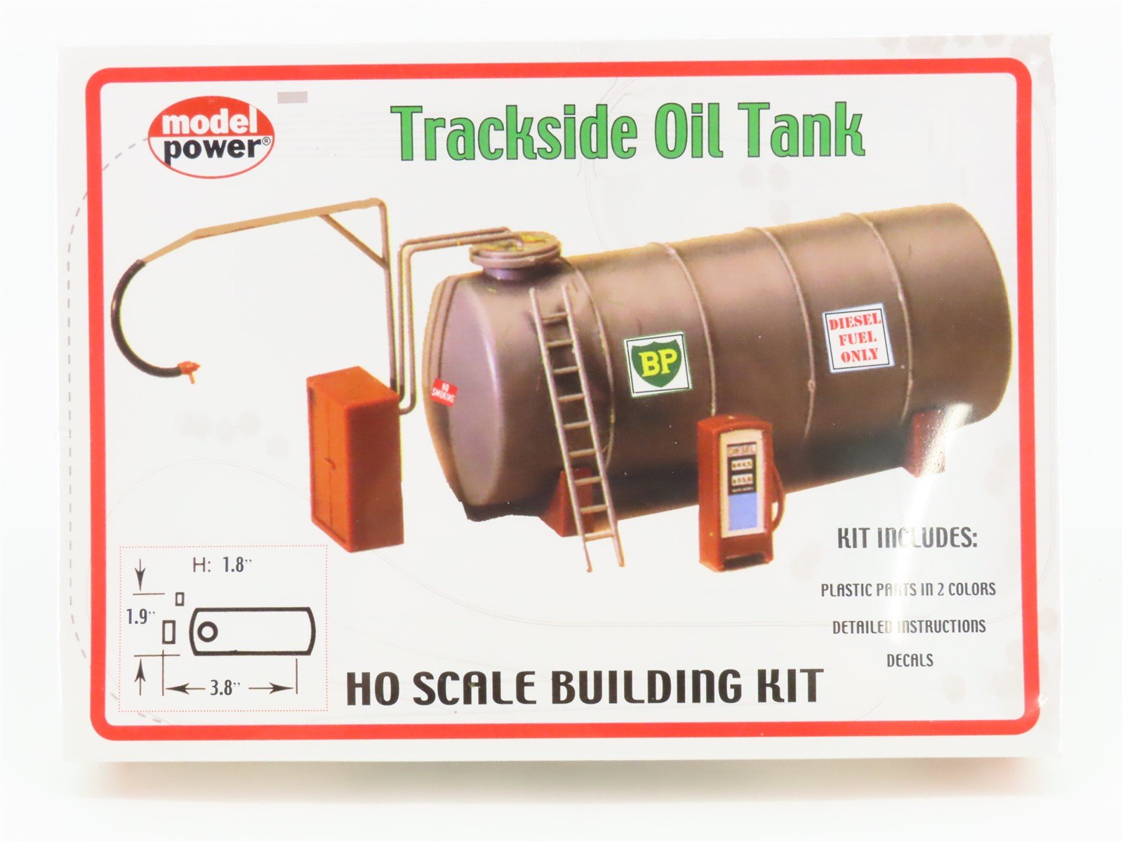 HO 1/87 Scale Model Power Kit No. 620 Trackside Oil Tank - Sealed