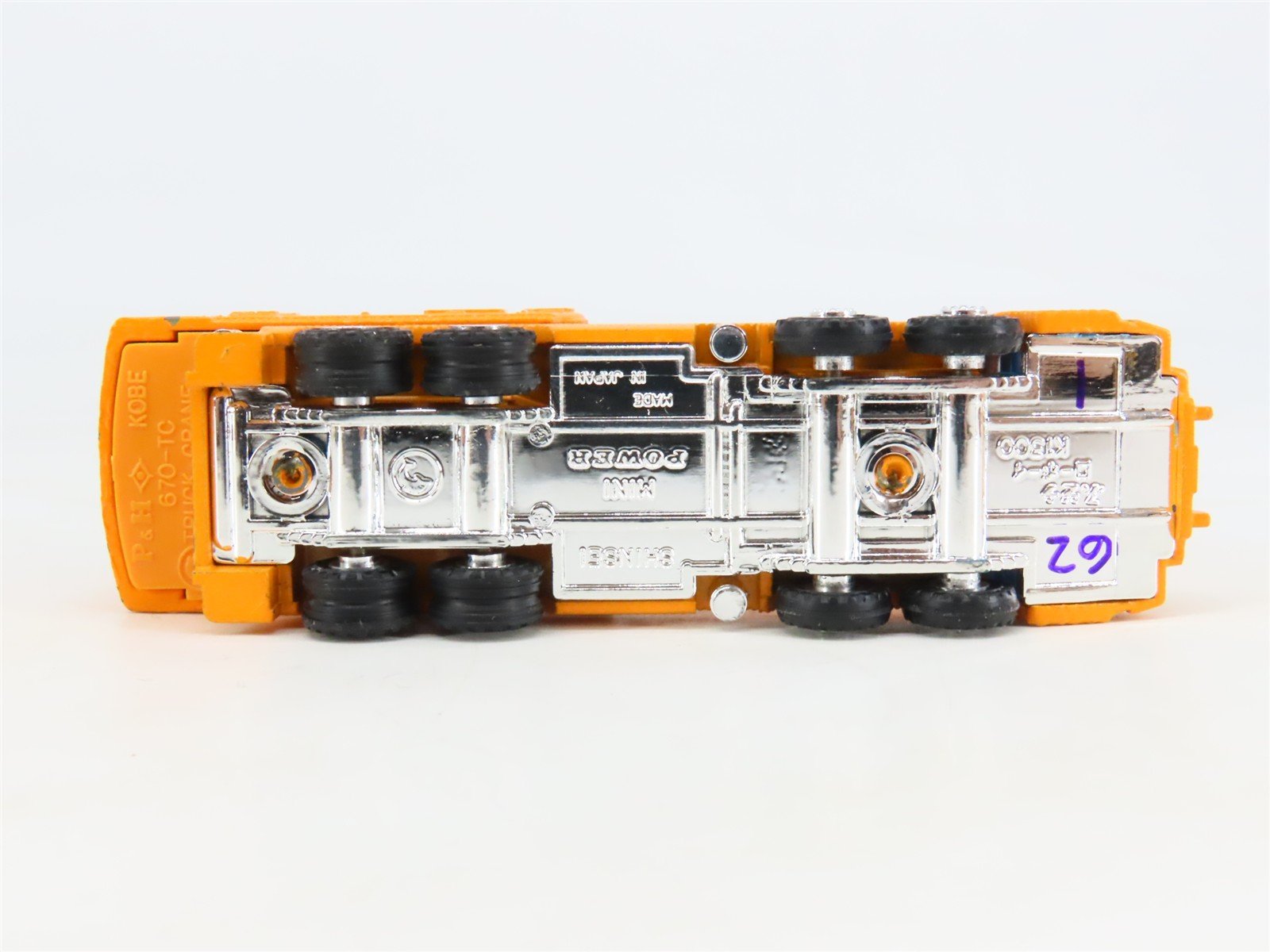 1:110 Shinsei Mini Power 4102 Mitsubishi Fuso Lowboy Mechanical Truck Cranes