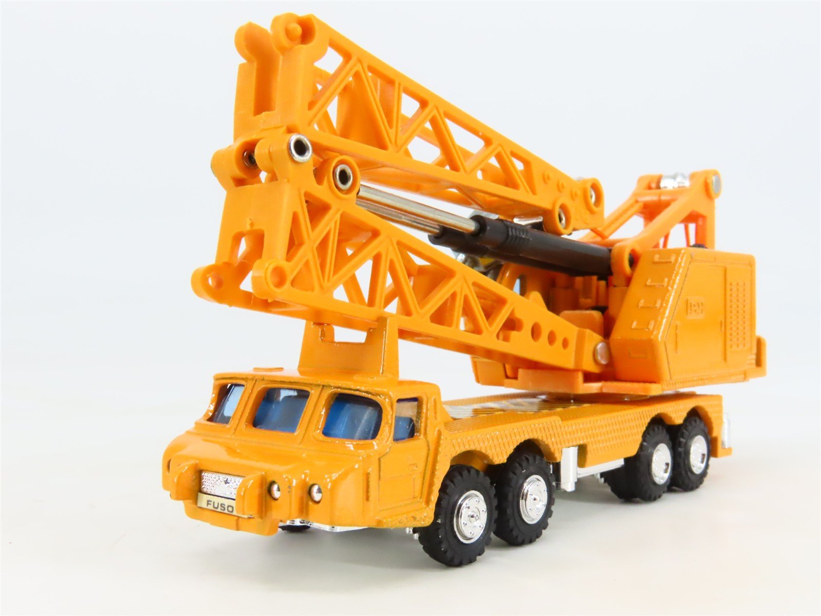 1:110 Shinsei Mini Power 4102 Mitsubishi Fuso Lowboy Mechanical Truck Cranes