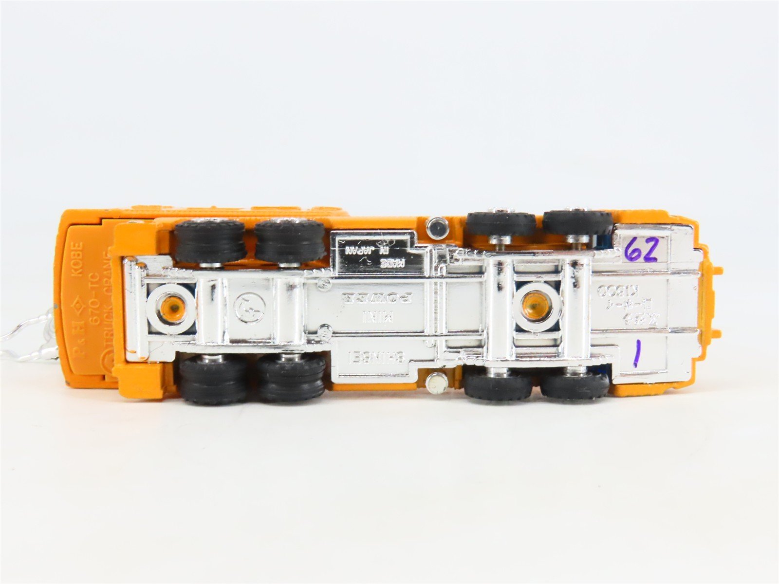 1:110 Shinsei Mini Power 4102 Mitsubishi Fuso Lowboy Mechanical Truck Cranes
