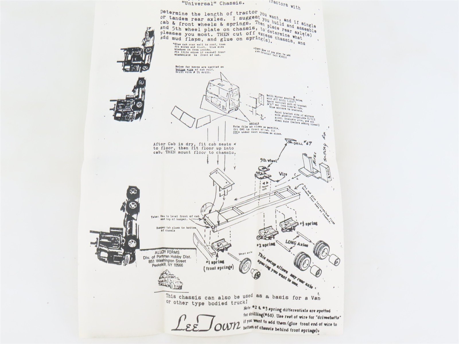 HO 1/87 Scale Alloy Forms Kit 3025-3026 Metal GMO 