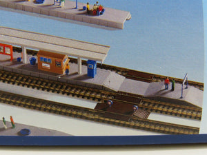 N 1/160 Scale Kibri Kit 7503 Station Platform - Sealed