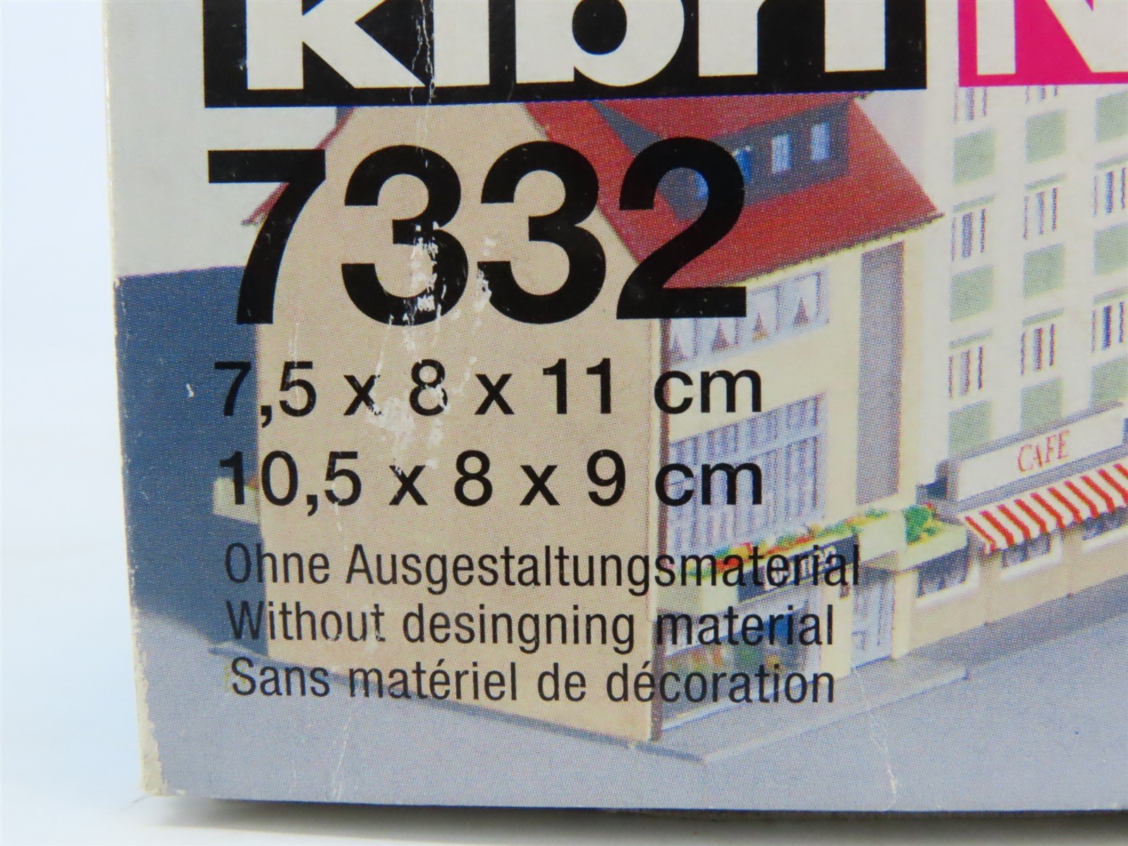 N 1/160 Scale Kibri Kit 7332 Two High Street Buildings w/ Shops
