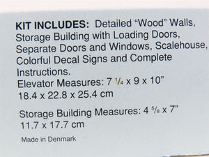 HO 1/87 Walthers Cornerstone Kit 933-3036 Farmers Cooperative Grain Elevator