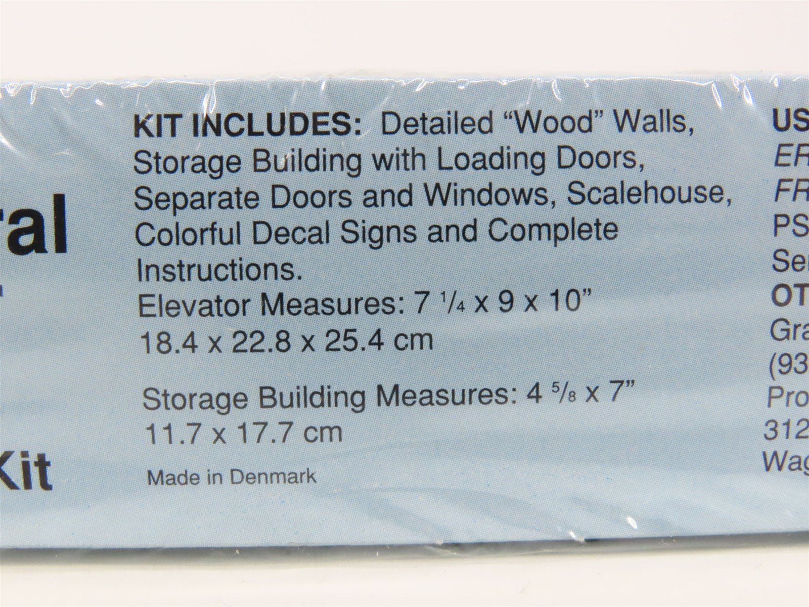 HO 1/87 Walthers Cornerstone Kit 933-3036 Farmers Cooperative Grain Elevator
