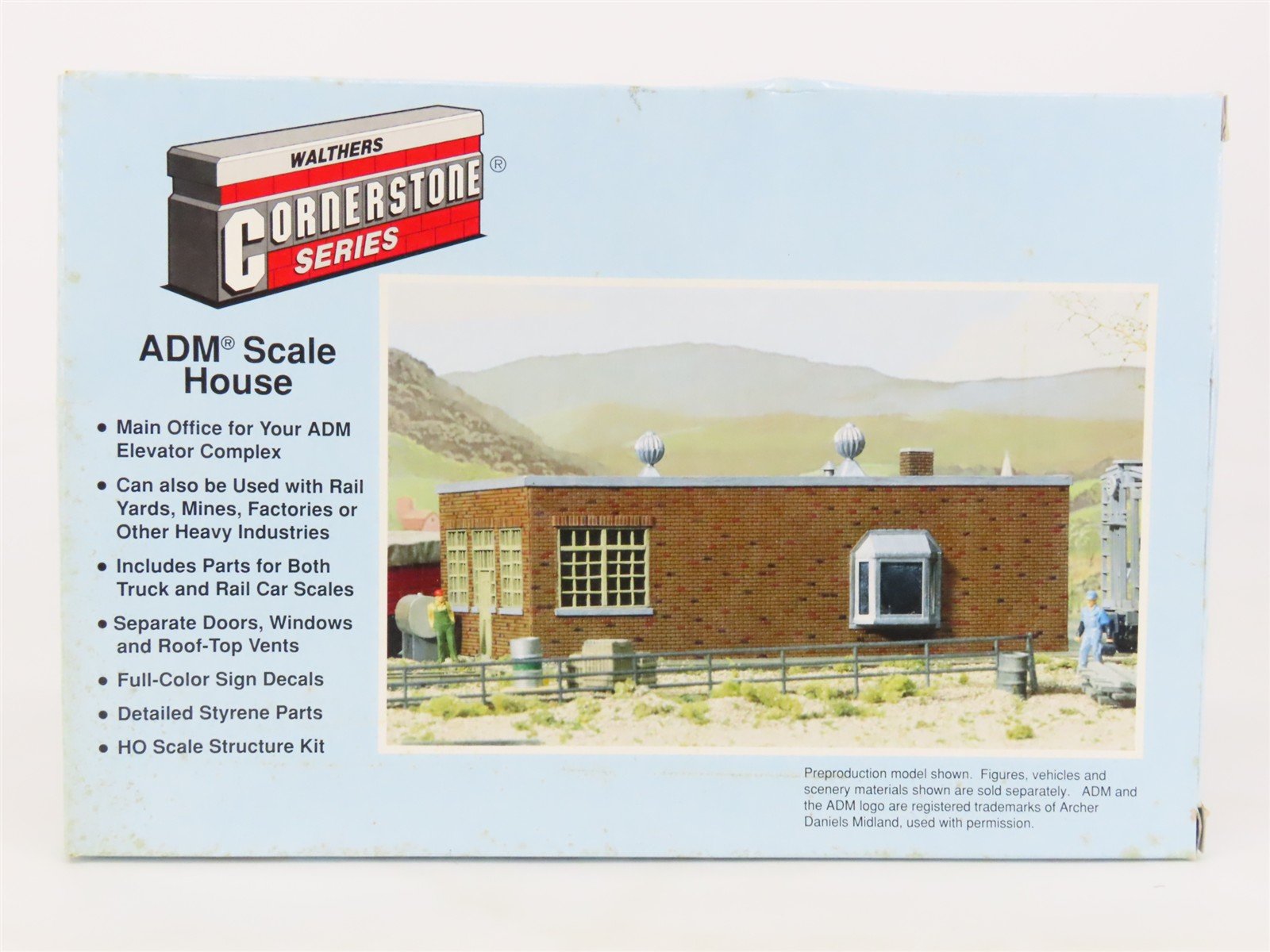 HO 1/87 Scale Walthers Cornerstone Kit 933-3027 ADM Scale House