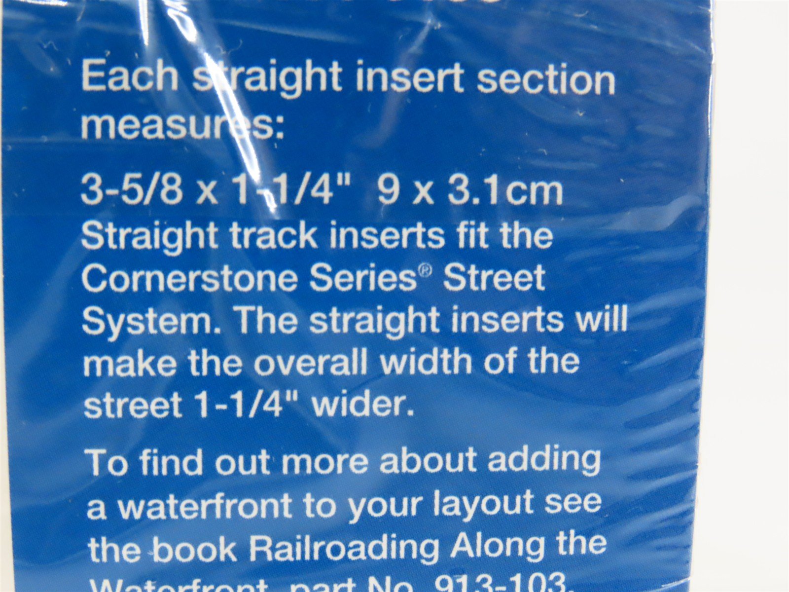 HO 1/87 Scale Walthers Cornerstone Kit 933-3140 Street Track Inserts - Sealed