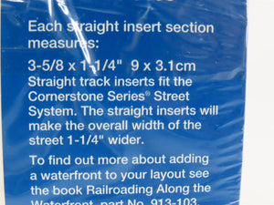 HO 1/87 Scale Walthers Cornerstone Kit 933-3140 Street Track Inserts - Sealed