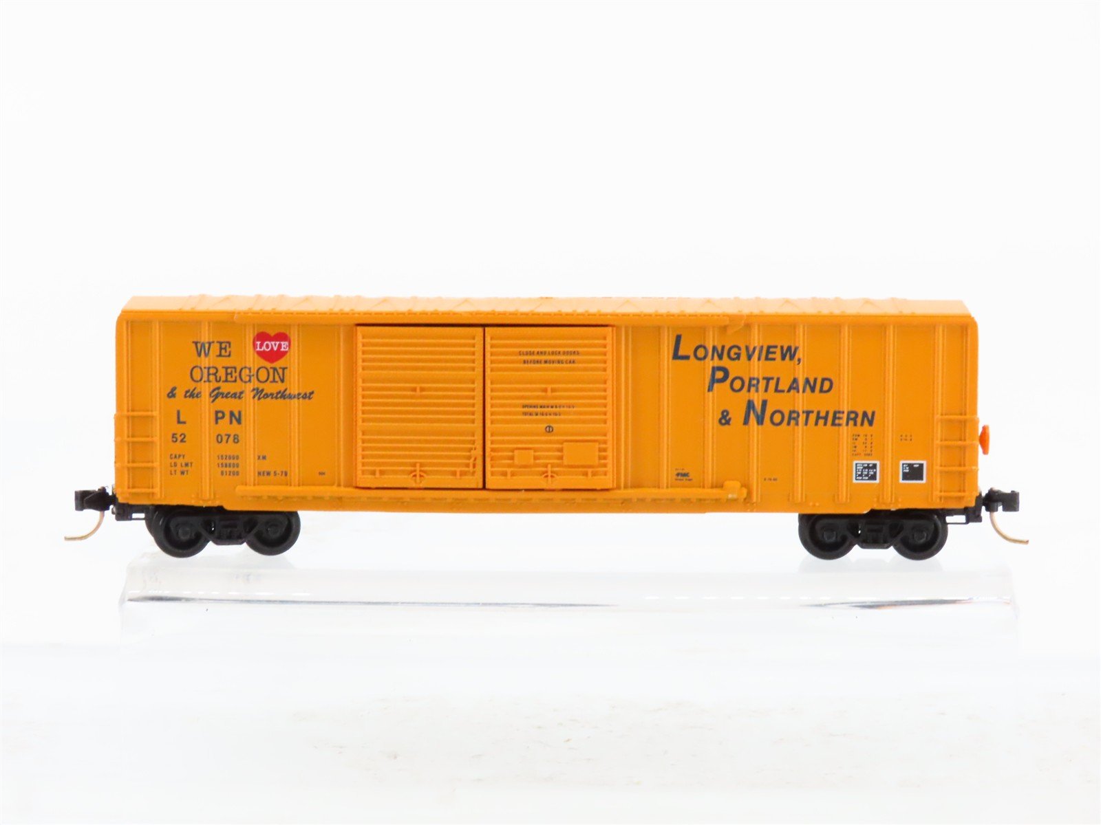N Scale Micro-Trains LPN Longview, Portland & Northern Box Car 52078 RTR