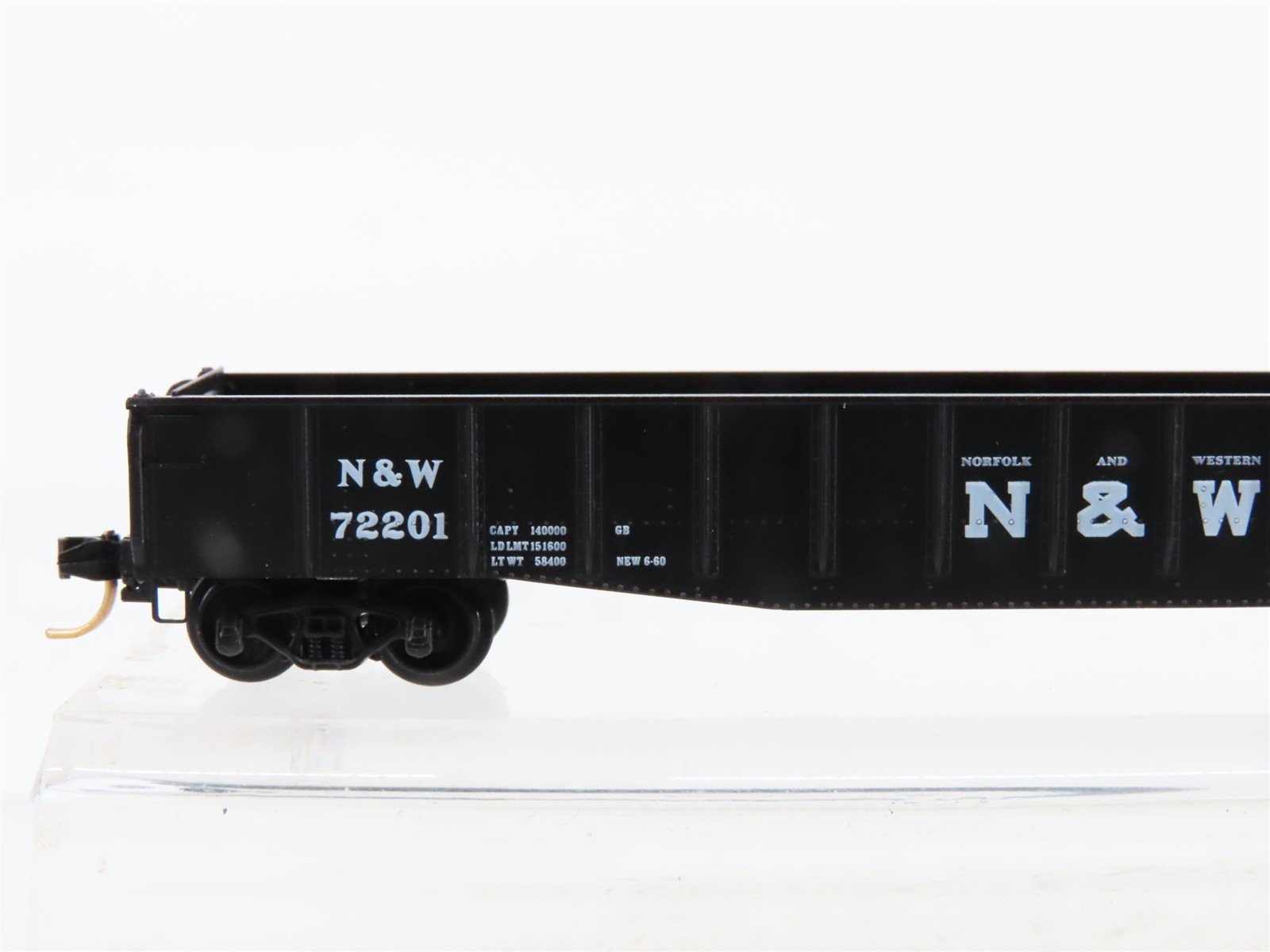 N Scale Micro-Trains 46190 NW Norfolk & Western Gondola 72201 RTR