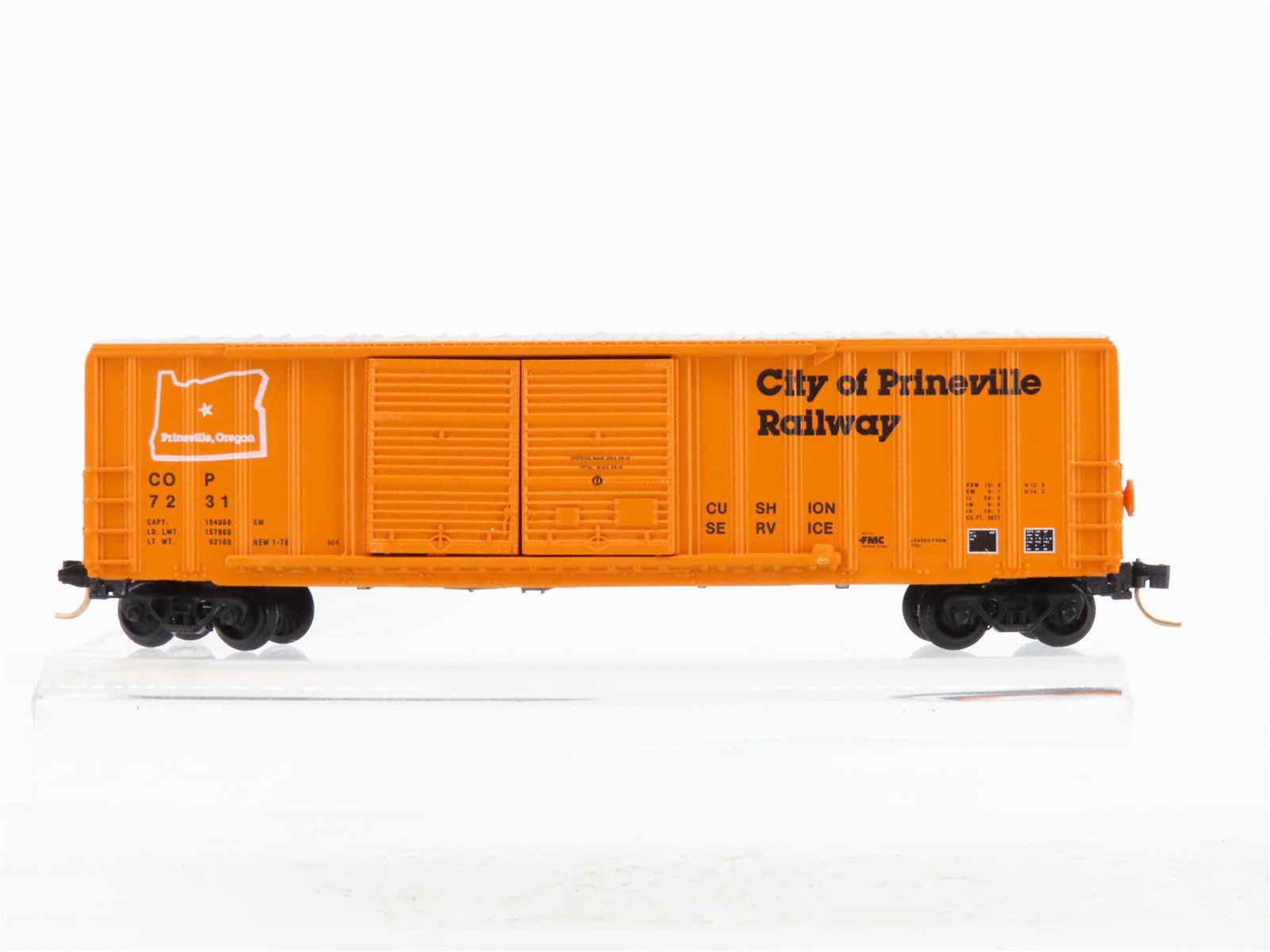 N Scale Micro-Trains 38010 COP City of Prineville Box Car 7231 RTR