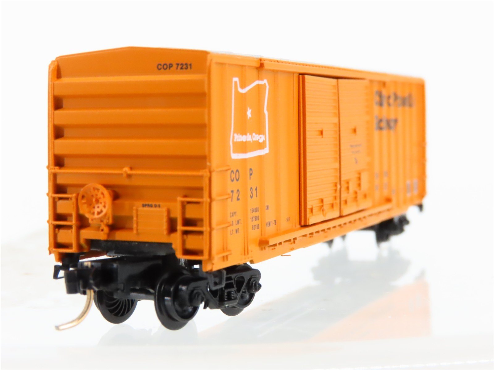 N Scale Micro-Trains 38010 COP City of Prineville Box Car 7231 RTR
