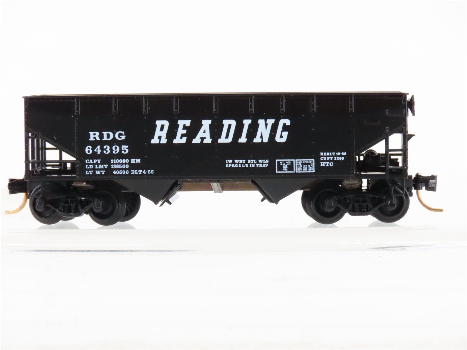 N Scale Micro-Trains 55220 RDG Reading Hopper 64395 RTR