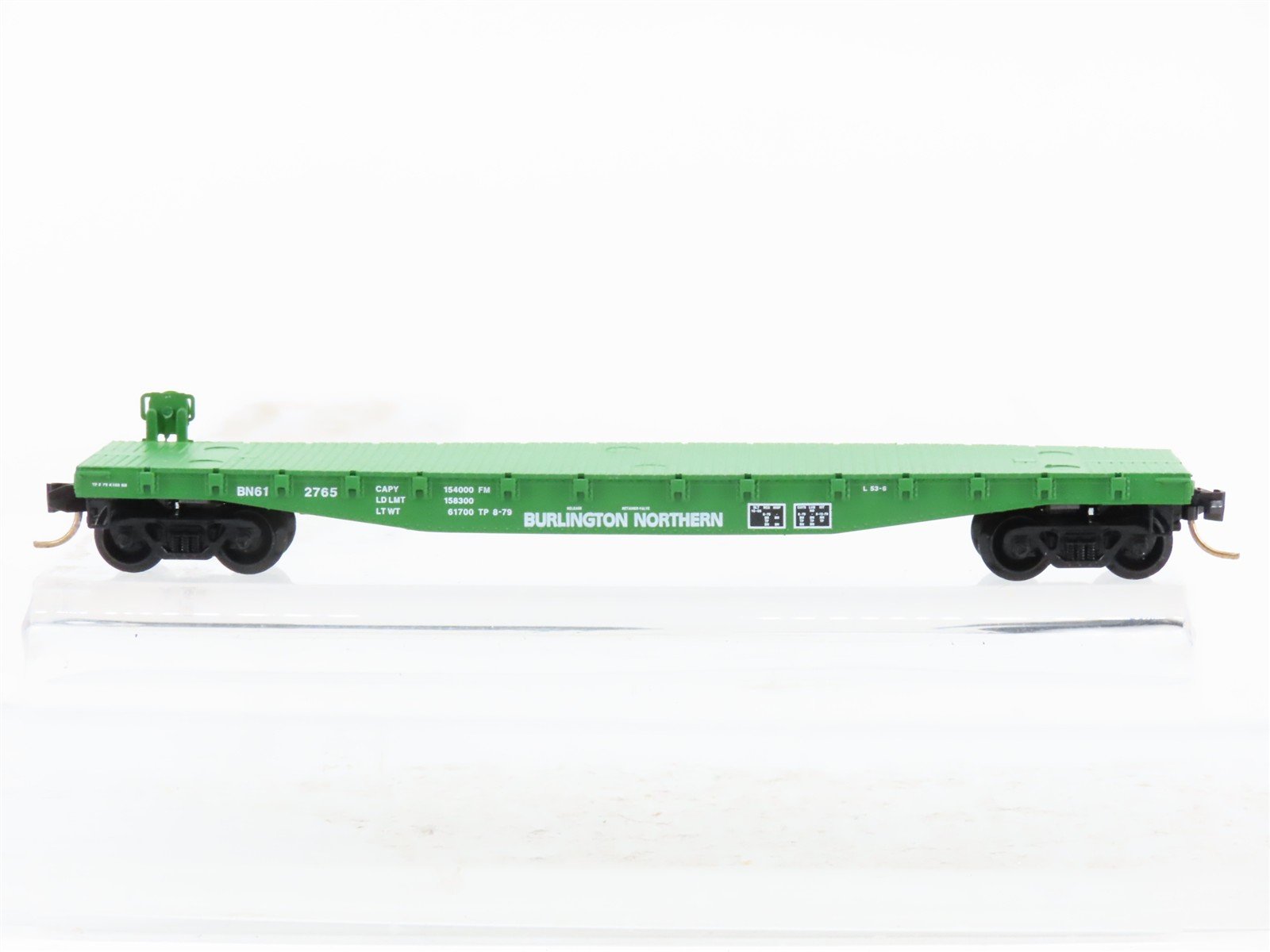 N Scale Micro-Trains 45200 BN Burlington Northern 50' Flat Car 612765 RTR