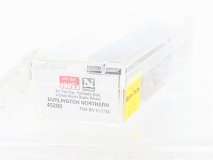 N Scale Micro-Trains 45200 BN Burlington Northern 50' Flat Car 612765 RTR