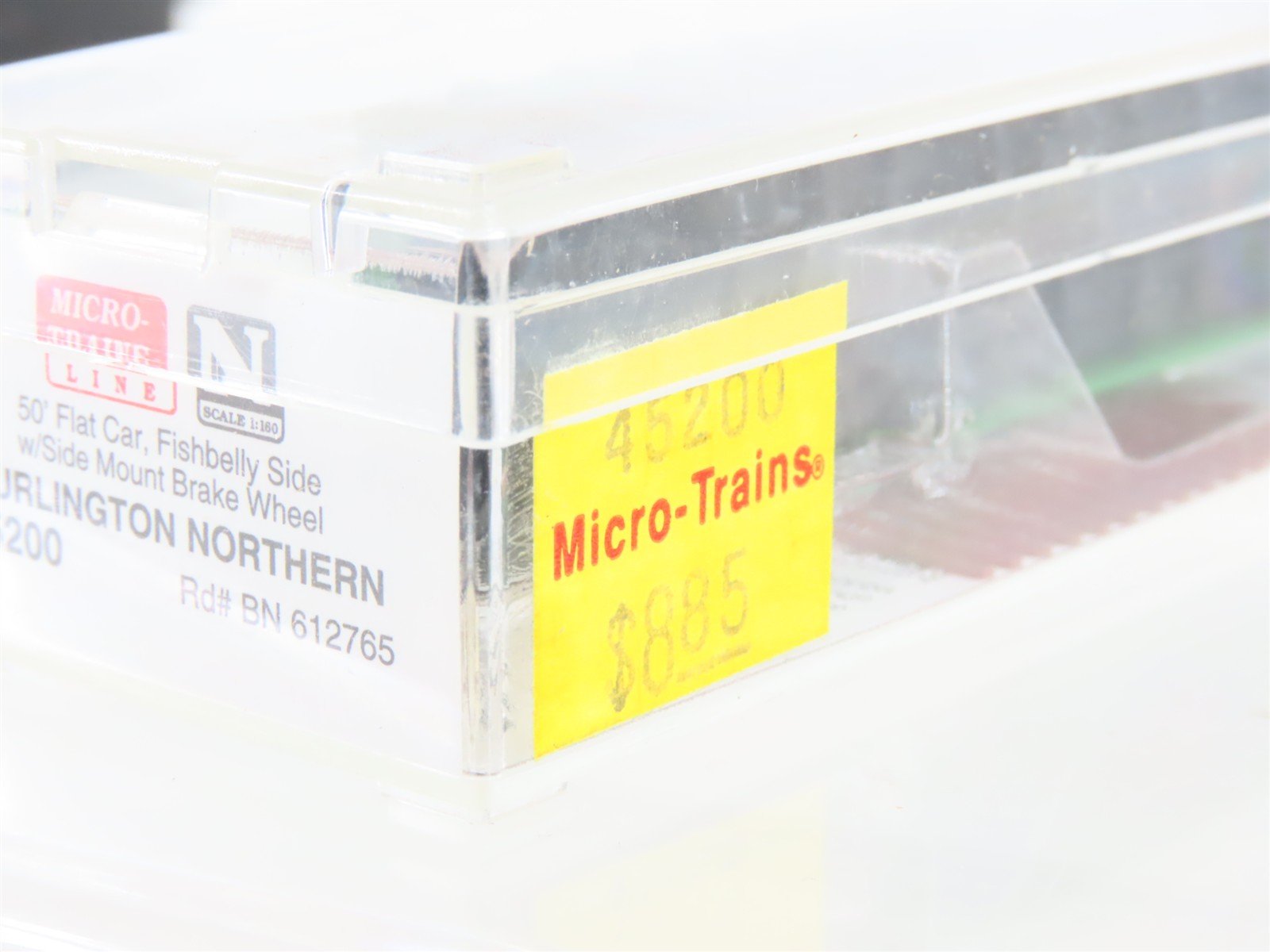 N Scale Micro-Trains 45200 BN Burlington Northern 50' Flat Car 612765 RTR