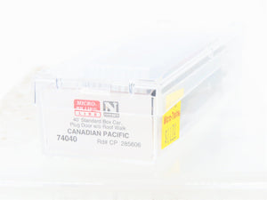 N Scale Micro-Trains 74040 CP Canadian Pacific 40' Box Car 285606 RTR