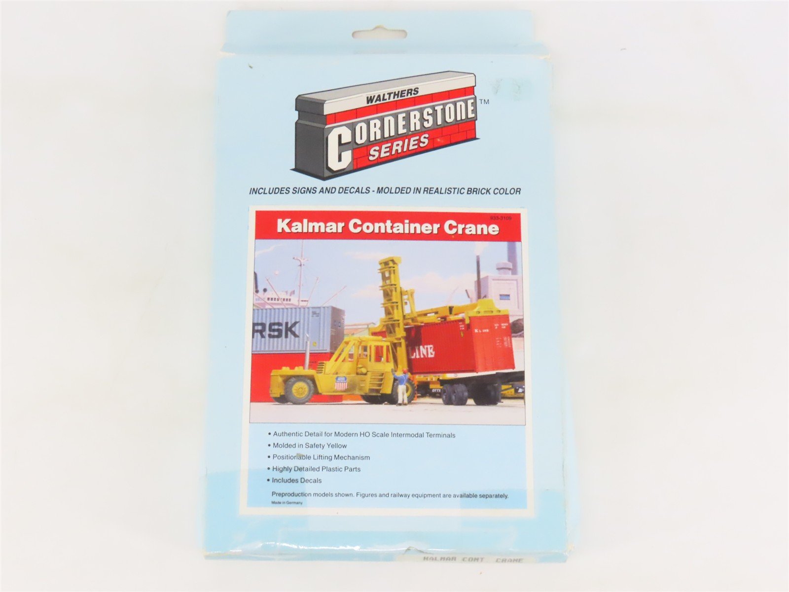 HO 1/87 Scale Walthers Cornerstone Kit 933-3109 Kalmar Container Crane