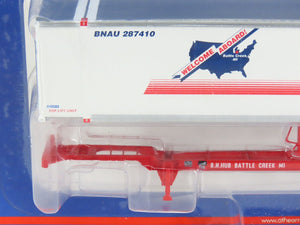 HO Scale Athearn 27706 BN Burlington Northern 48' Container & Trailer Chassis
