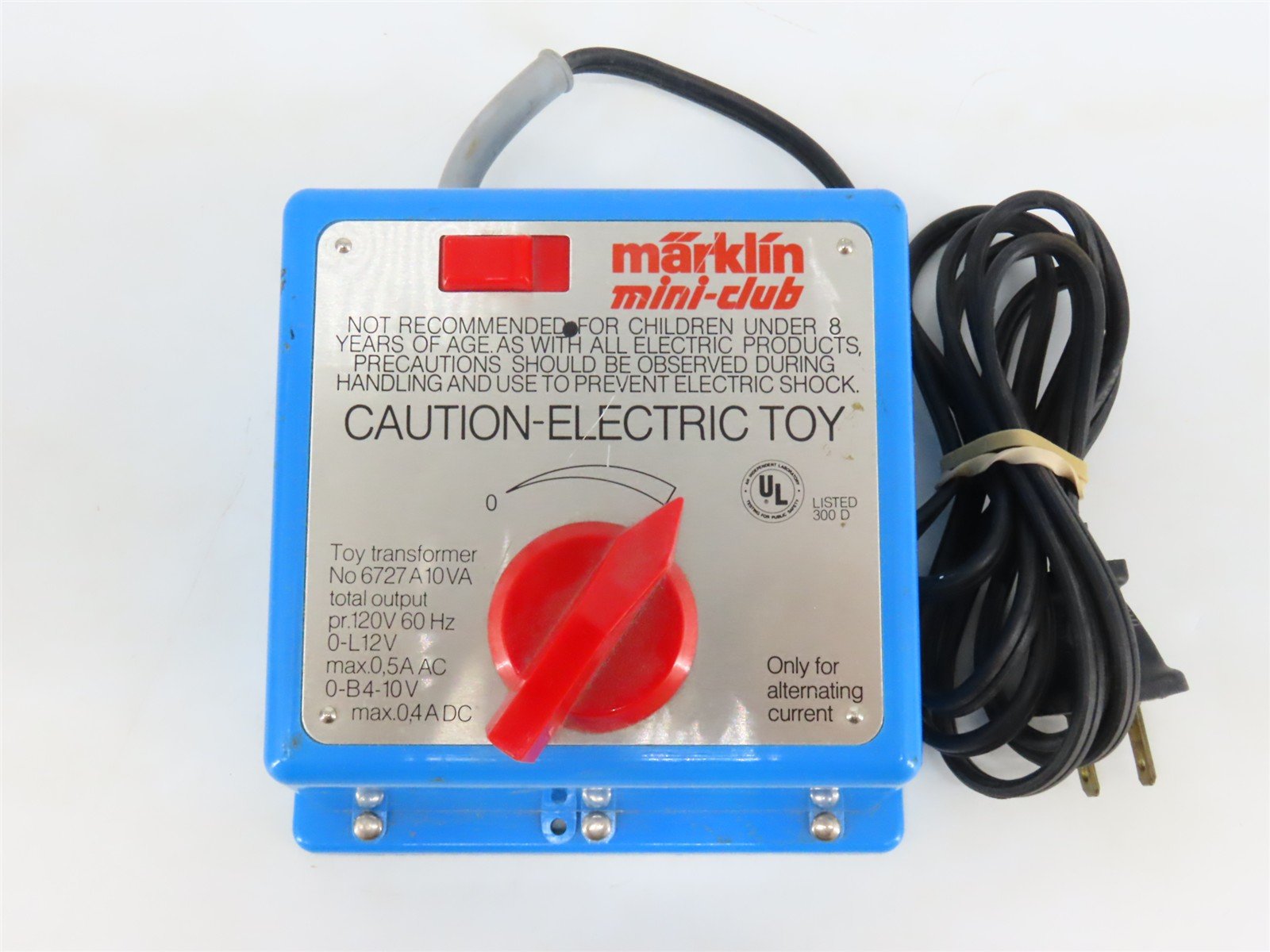 Marklin Mini-Club #6727A DC Transformer/Controller for Z Scale - 10V, 0.4A