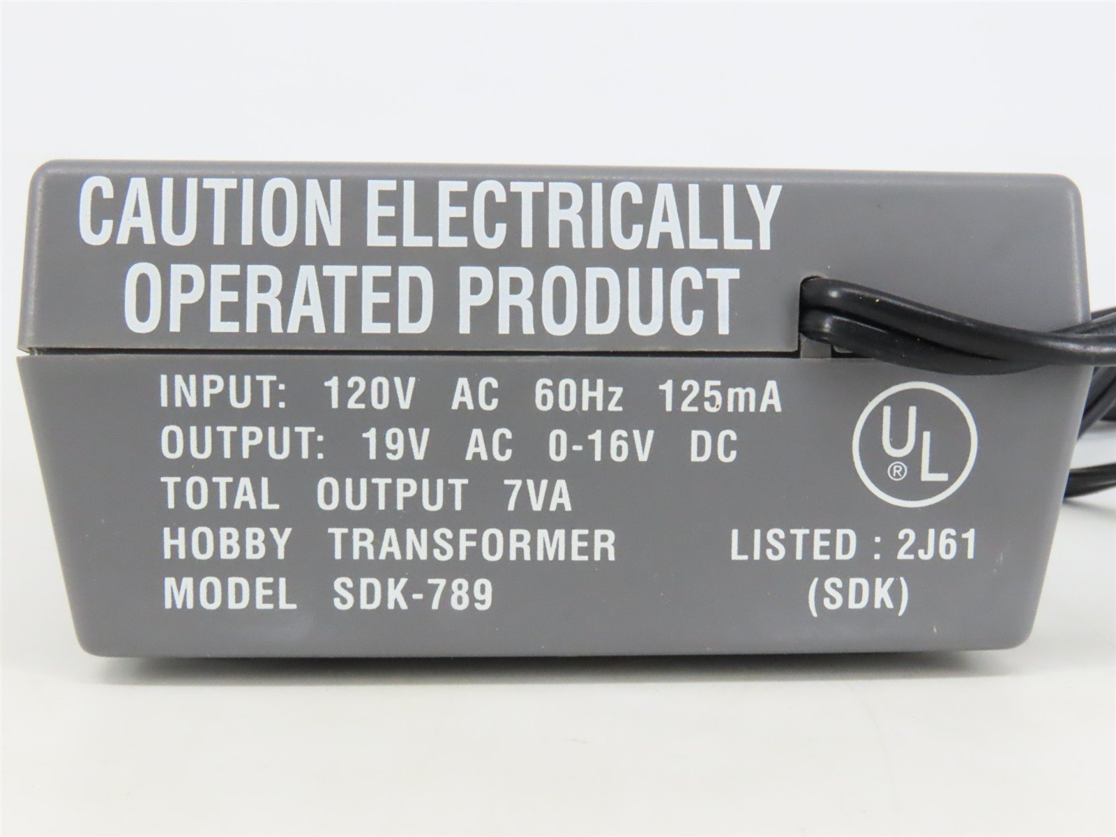 Athearn #SDK-789 Trainpak 16V DC Hobby Transformer/Controller for HO & N Scale