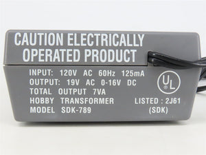 Athearn #SDK-789 Trainpak 16V DC Hobby Transformer/Controller for HO & N Scale