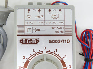 LGB #5003/110 DC Transformer/Controller for G Scale - 21V, 7VA