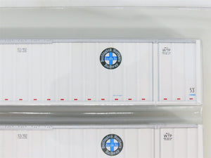 LOT of 2 HO Scale KATO BNSF & SWIFT 53' Intermodal Container 2-Packs