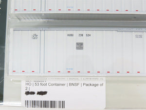 LOT of 2 HO Scale KATO BNSF & SWIFT 53' Intermodal Container 2-Packs