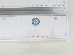 LOT of 2 HO Scale KATO BNSF & SWIFT 53' Intermodal Container 2-Packs