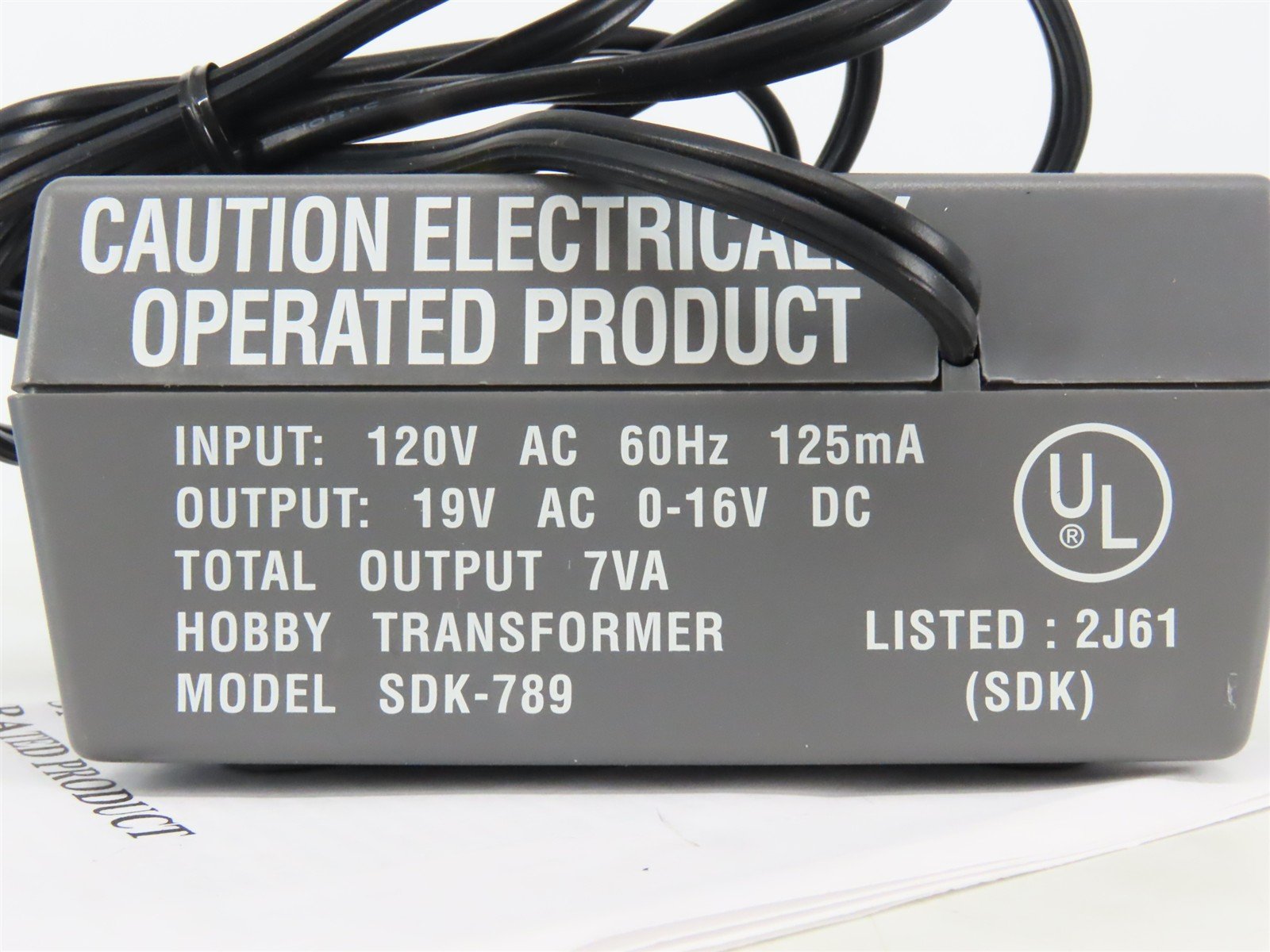 Athearn #9997 SDK-789 Trainpak 16V DC Transformer/Controller for HO & N Scale