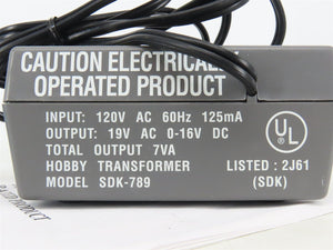 Athearn #9997 SDK-789 Trainpak 16V DC Transformer/Controller for HO & N Scale