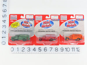 LOT of 3 HO 1/87 Scale CMW Mini Metals 1940s/50s Chevy & Ford Tank Trucks