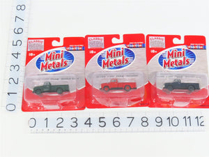 LOT of 3 HO 1/87 Scale CMW Mini Metals 1954 Ford F-350 Pickup Trucks