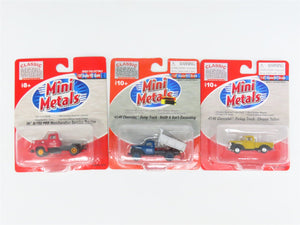 LOT of 3 HO Scale CMW Mini Metals 1940s/50s Dump Truck, Pickup, & PRR IH R-190