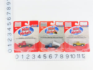 LOT of 3 HO Scale CMW Mini Metals 1940s/50s Dump Truck, Pickup, & PRR IH R-190