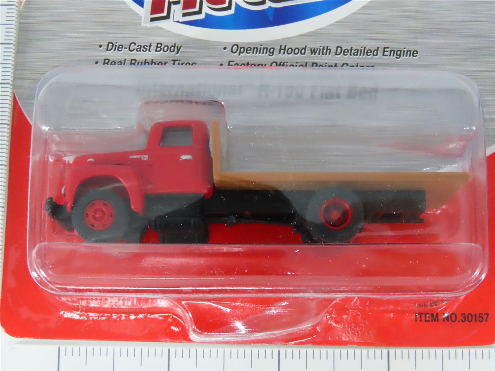 LOT of 3 HO Scale CMW Mini Metals IH R-190 Flatbed, Refrigerator & Van Trucks