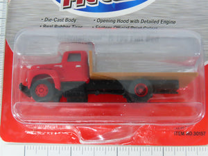 LOT of 3 HO Scale CMW Mini Metals IH R-190 Flatbed, Refrigerator & Van Trucks