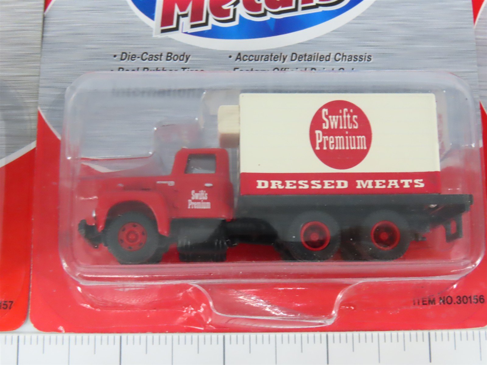 LOT of 3 HO Scale CMW Mini Metals IH R-190 Flatbed, Refrigerator & Van Trucks