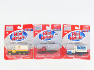LOT of 3 HO Scale CMW Mini Metals IH R-190 Flatbed & Refrigerator Trucks