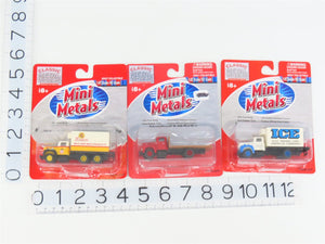 LOT of 3 HO Scale CMW Mini Metals IH R-190 Flatbed & Refrigerator Trucks