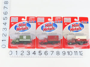 LOT of 3 HO CMW Mini Metals A&P, US Mail, & Sears IH R-190 Delivery Van Trucks