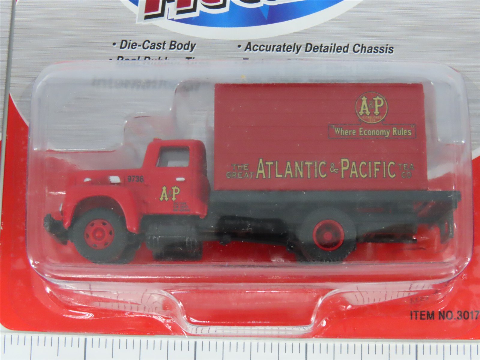 LOT of 3 HO CMW Mini Metals A&P, US Mail, & Sears IH R-190 Delivery Van Trucks