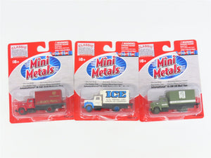 LOT of 3 HO Scale CMW Mini Metals A&P, US Mail, & Union Ice IH R-190 Box Trucks