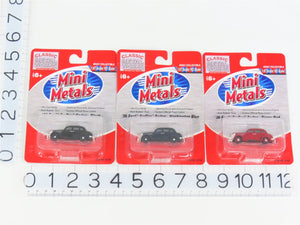 LOT of 3 HO 1/87 Scale CMW Mini Metals 1936 Ford ForDor Sedans
