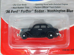 LOT of 3 HO 1/87 Scale CMW Mini Metals 1936 Ford ForDor Sedans