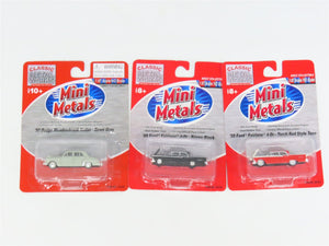 LOT of 3 HO 1/87 Scale CMW Mini Metals '59 Ford Fairlane & '50 Dodge Meadowbrook